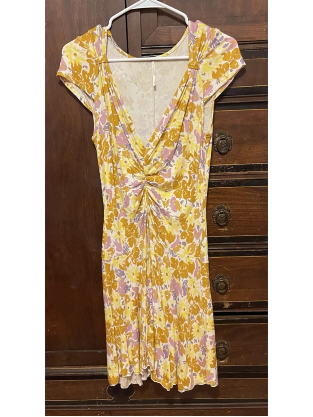 Free People Key to your Heart Floral Mini Dress M